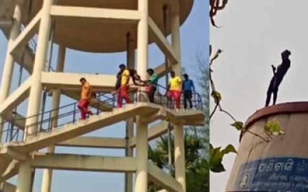 ।। ବଲାଙ୍ଗିର: ପ୍ରେମ ପାଇଁ ପାଣି ଟାଙ୍କିରେ ଚଢ଼ିଗଲା ଯୁବକ ।।