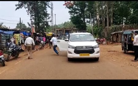 ।। କୋରାପୁଟ ବିଧାୟକ ରଘୁରାମ ପାଡାଲଙ୍କ ଗାଡ଼ିକୁ ଅଣ୍ଡା ମାଡ଼ ।।