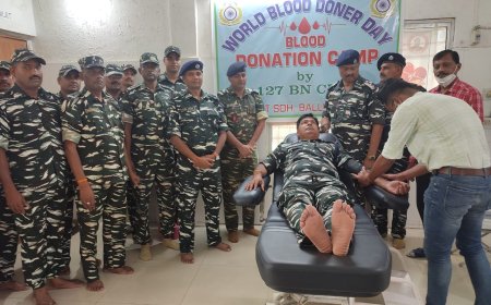 ।। ବିଶ୍ୱ ରକ୍ତ ଦାନ ଦିବସ ଅବସରରେ ୧୨୭ ବାଟାଲିୟନ ତରଫରୁ ରକ୍ତ ଦାନ ଶିବିର ।।