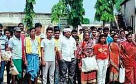 ।। ହିତାଧିକାରୀ ମାନଙ୍କୁ  ତିନିମାସର ପି.ଡି.ଏସ. ଚାଉଳ ମିଳିନଥିବାରୁ ପଞ୍ଚାୟତ କାର୍ଯ୍ୟଲୟକୁ ଘେରିଲେ ହିତାଧିକାରୀ  ।l