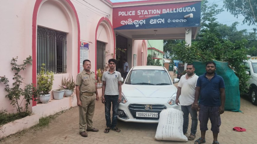 ।। ଗଞ୍ଜେଇ ଚାଲାଣ ଅଭିଯୋଗରେ ୩ ଜଣ ଗିରଫ ।।