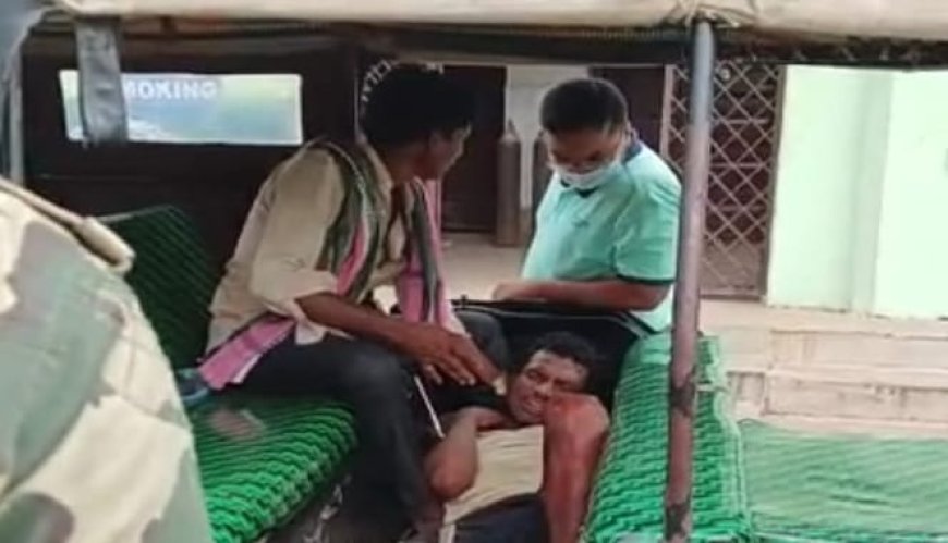 ଭାରସାମ୍ୟ ହରାଇ ମୋଟର ସାଇକେଲ ଦୁର୍ଘଟଣାଗ୍ରସ୍ତ : ଚାଳକ ଗୁରୁତର