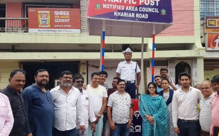 ଖରିଆର ରୋଡରେ  ଟ୍ରାଫିକ ପୋଷ୍ଟ ସେବା ଆରମ୍ଭ