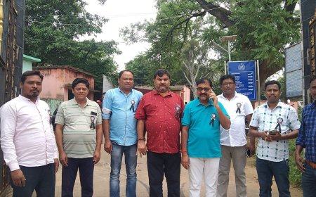 ।। ବିଭିନ୍ନ ଦାବୀ ନେଇ କଳା ବ୍ୟାଜ ପିନ୍ଧିଲେ ଗ୍ରାମ ପଞ୍ଚାୟତ ନିର୍ବାହୀ ଅଧିକାରୀ ସଂଘ ।।