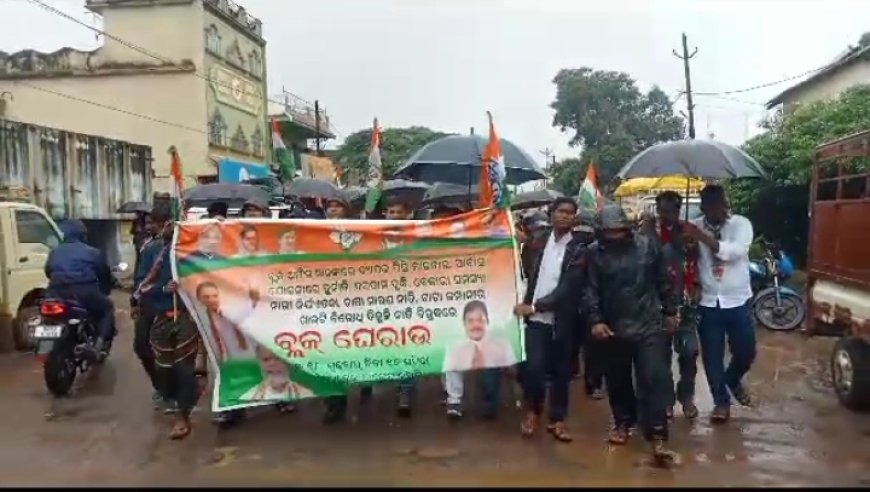 ।। ବ୍ଲକରେ ହେଉଥିବା ଦୁର୍ନୀତିକୁ ବନ୍ଦ କରିବା ନେଇ କଂଗ୍ରେସ ଦଳ ପକ୍ଷରୁ ଦାବି ।।