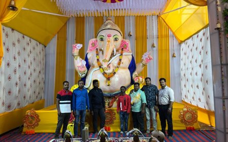 ।। ବାଲିଗୁଡାରେ ଗଣେଷ ପୂଜା ପାଳିତ: ନୂତନ ଛାତ୍ର ଛାତ୍ରୀ ଖଡ଼ି ଛୁଆଁଇଲେ ।।