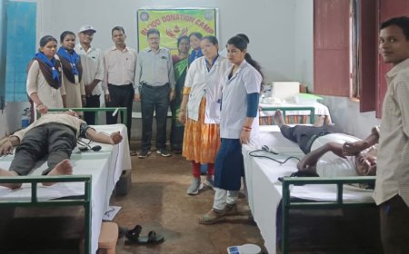 ।। ଜାତୀୟ ସେବା ଯୋଜନା ଆନୁକୂଲ୍ୟରେ ରକ୍ତଦାନ ଶିବିର ଆୟୋଜନ : ୩୦ ୟୁନିଟ୍ ରକ୍ତ ସଂଗୃହିତ ।।