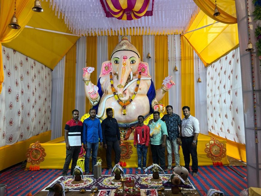 ।। ବାଲିଗୁଡାରେ ଗଣେଷ ପୂଜା ପାଳିତ: ନୂତନ ଛାତ୍ର ଛାତ୍ରୀ ଖଡ଼ି ଛୁଆଁଇଲେ ।।