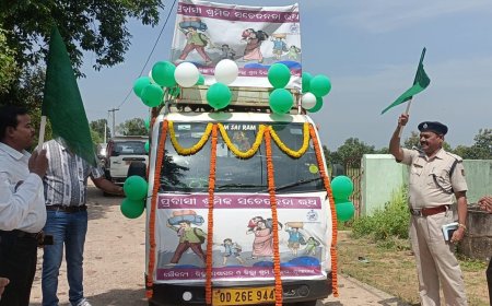 ପ୍ରବସୀ ଶ୍ରମୀକ ରୋକିବା ପାଇଁ ଗଡ଼ିଲା ସଚେତନତା ରଥ