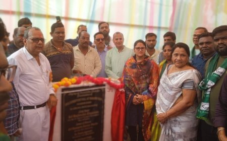 ଖରିଆର ରୋଡ ୱାର୍ଡ ନo-9 ଏବଂ ୱାର୍ଡ ନo-3ରେ ମନ୍ତ୍ରୀଙ୍କ ଦ୍ୱାରା ଭୂମିପୂଜନ ଅନୁଷ୍ଠିତ