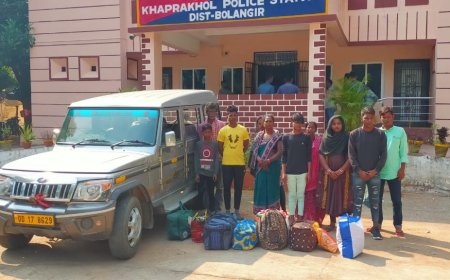 ୯ଜଣ ଦାଦନ ଶ୍ରମିକଙ୍କୁ ଉଦ୍ଧାର କଲା ଖପ୍ରାଖୋଲ ପୁଲିସ