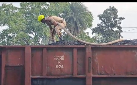 ।। କଣ୍ଟାବାଞ୍ଜି ରେଲୱେ ଷ୍ଟେସନ ରେ ଏକ କୋଇଲା ବୋଗୀ ରେ ଲାଗିଲା ନିଆଁ ।।