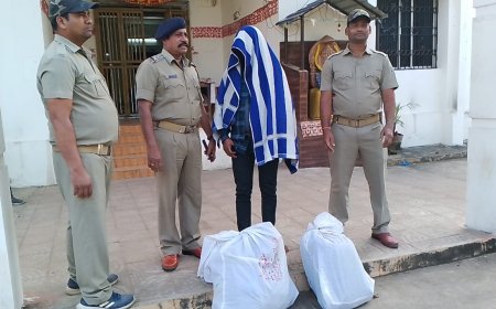 ।। ରେଳ ଷ୍ଟେସନ ନିକଟ ରୁ ଗଞ୍ଜେଇ ଜବତ।ଜଣେ ଗିରଫ ।।