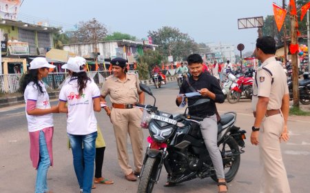 ।। ରାଷ୍ଟ୍ରୀୟ ଯୁବ ଦିବସ ଅବସରରେ ସଡକ  ସୁରକ୍ଷା ସଚେତନତା କାର୍ଯ୍ୟକ୍ରମ ଉଦଯାପିତ ।।