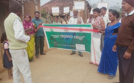 ।। ଜନ ଜାଗରଣ ମଞ୍ଚ ରାୟଗଡ଼ା ତରଫରୁ ଆମ ଅଧିକାର ପଦ ଯାତ୍ରା, ଚନ୍ଦ୍ର ପୁର ବ୍ଲକର ବୁଡୁବାଲି ଗ୍ରାମରେ ଉଦ୍ଘାଟନ ହୋଇଯାଇଛି ।।