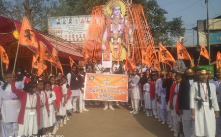 ।।ସେମିଳିଗୁଡା ରେ ଶ୍ରୀରାମ ମନ୍ଦିର ପ୍ରାଣ ପ୍ରତିଷ୍ଠା ଉତ୍ସବ ଉପଲକ୍ଷେ କଳସୀ ଯାତ୍ରାରେ ବକ୍ତ ।।