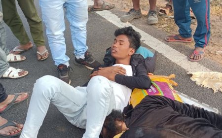 ।। ଟାଟା ମେଜିକି ଧକ୍କା ରେ, ମଟର ସାଇକେଲ ଆରୋହୀ ମୃତ ଜଣେ ଗୁରୁତର ।।