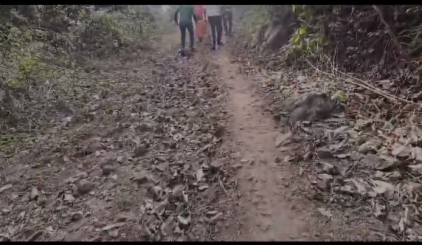 ।। ପଦାରେ ପଡିଲା ରାଜ୍ୟ ସରକାରଙ୍କ ମାକୁ ସମ୍ମାନର ନାରା, ଗାଁ କୁ ପଂହଁଚି ପାରିଲାନି ଆମ୍ବୁଲାନ୍ସ,3 କିଲୋମିଟର ବୋହି ବୋହି ନେଲେ ଆମ୍ବୁଲାନ୍ସ କର୍ମଚାରୀ ।।