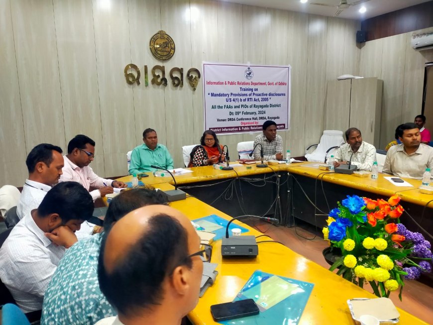।। ଜିଲ୍ଲା ସ୍ତରୀୟ ସୂଚନା ଅଧିକାର ଆଇନ କର୍ମଶାଳା ଅନୁଷ୍ଠିତ ।।
