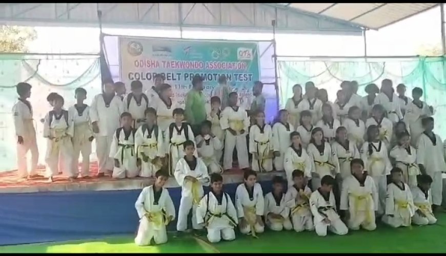 ।। ଜୟପାଟଣା ଠାରେ ବି ଷ୍ଟ୍ରଙ୍ଗ ଡ୍ଯାନ୍ସ ଏଣ୍ଡ ଫିଟନେସ ଏକାଡେମୀ ଆନୁକୁଲ୍ୟରେ ତାଇକୋଣ୍ଡୋ କଳର ବେଲ୍ଟ ଟେଷ୍ଟ ଉଦଯାପିତ ।।