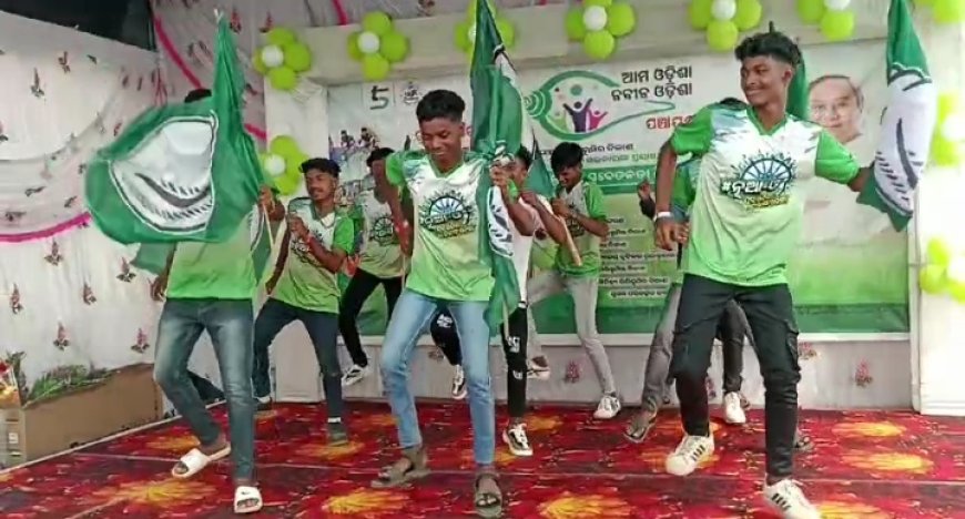 ।। ବିଜେଡି ଚିହ୍ନ ପତକା ଧରି ନାବାଳକ ହାତରେ ପ୍ରଚାର ପ୍ରସାର ।।
