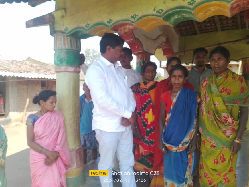 ।। ବାଗଡିଆଣି ଗାଁ ର ବିରନା ମାଝୀଙ୍କ ମୃତ୍ୟୁ ପରିବାର କୁ ସୋମବେଦନା ଜଣାଇଲେ ଚାଞ୍ଚେର ।।
