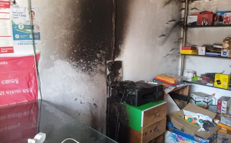 ।। ସର୍ଟ ସର୍କିଟରେ ଜଳିଗଲା ଦୋକାନ ।।