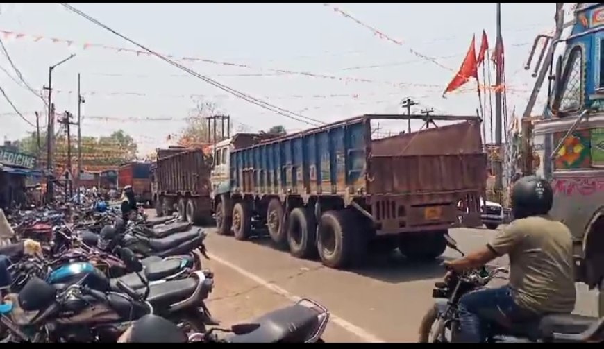 ।। ଜାମରେ ଫସିଲା ଆମ୍ବୁଲାନ୍ସ ରୋଗୀ କଲବଲ ।।