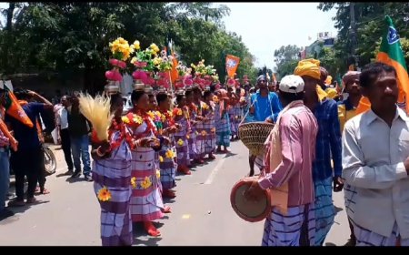 ।। ନାମାଙ୍କନପତ୍ର ଦାଖଲ କରି ଶକ୍ତି ପ୍ରଦର୍ଶନ କଲା ବିଜେପି: ବିଜେପି,ଅନନ୍ତ,ମୋହନ ଏବଂ ଅଖିଳ କଲେ ନାମାଙ୍କନ ।।
