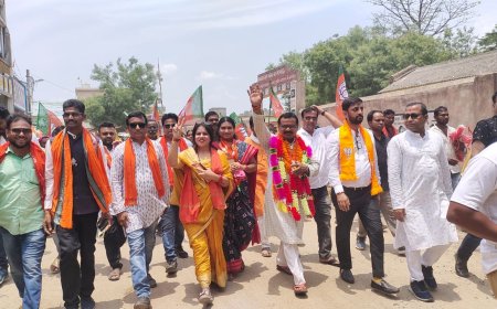 ଛତିଶଗଡ଼ ରାଜ୍ୟ ବିଜେପି ମହିଳା ମୋର୍ଚା ଅଧ୍ୟକ୍ଷା  ହରସିଲା ରୁପାଲୀ ଶର୍ମାଙ୍କ ମାରାଥନ ପ୍ରଚାର