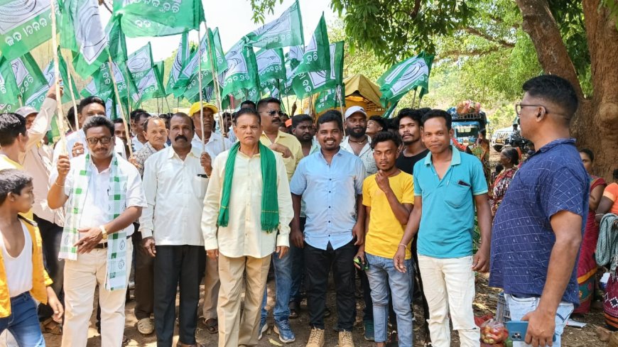 ।। ପେଟା ରବିବାର ହାଟରେ ବିଜେଡି ଦଳର ପ୍ରଚାର ।।
