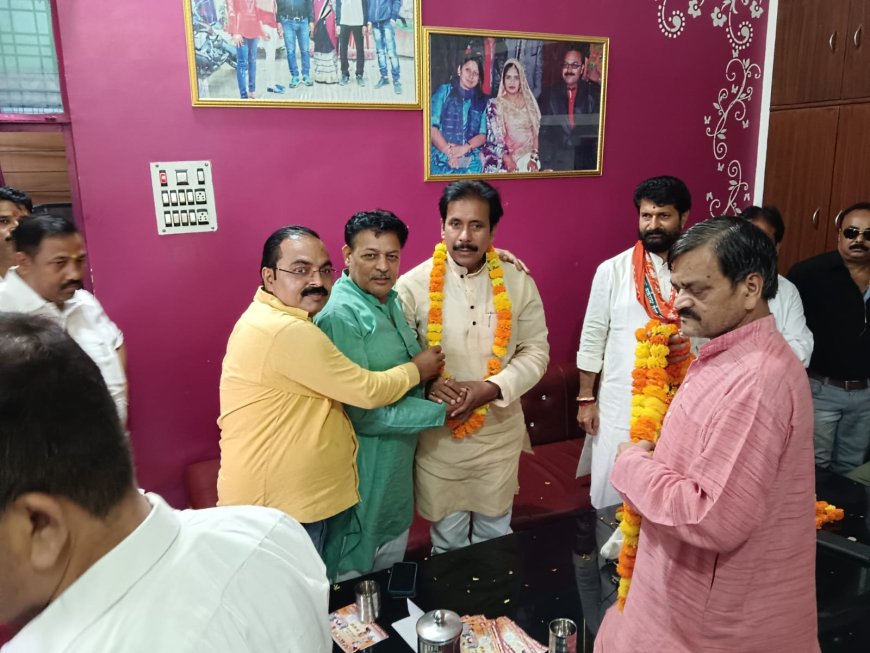 *कैबिनेट मंत्री अनिल राजभर व राष्ट्रीय महामंत्री भाजपा सी टी रवि का मनौरी में भव्य स्वागत*