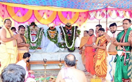 ।। ବାଲିଗୁଡାରେ ଶ୍ରୀଜଗନ୍ନାଥଙ୍କ ଗଜାନନ ବେଶ: ଶତାଧିକ ଶ୍ରଦ୍ଧାଳୁଙ୍କ ସମାଗମ ।।