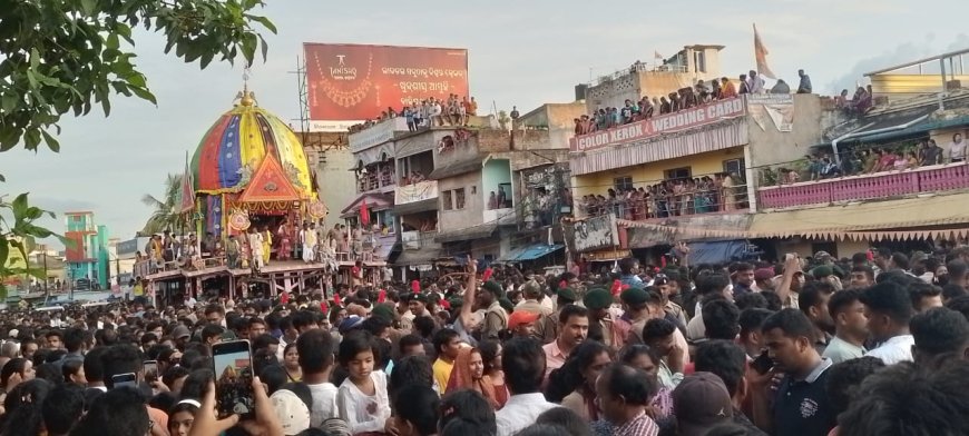।। 50 ବର୍ଷ ପୂର୍ତ୍ତି ଉପଲକ୍ଷେ ମହିଳା ରଥ ଟାଣିଲେ ଓଡ଼ିଶାର ଉପମୁଖ୍ୟମନ୍ତ୍ରି ପ୍ରତିଭା ପରିଡ଼ା ।।