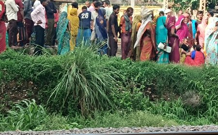 ।। रेलवे लाइन पार करते समय फिर एक महिला की हुई मौत ।।