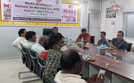 ।। ଜିଲ୍ଲାସ୍ତରୀୟ ଜାତୀୟ କୃମି ନାଶକ ଦିବସ ପାଇଁ ସାମ୍ବାଦିକ ସମ୍ମିଳନୀ ।।