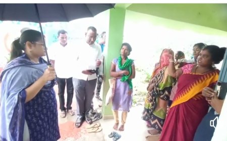 ।। ଛତା ଧରି ବୁଲିଲେ ଜିଲ୍ଲାପାଳ ।।
