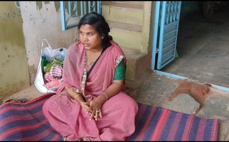 ।। ନ୍ୟାୟ ଦାବି କରି ଶଶୁର ଘର ଆଗରେ ବିଧବା ବୋହୁର ଧାରଣା ।।