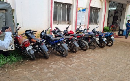 ।। ୮ ଟି ଚୋରୀ ବାଇକ ଜବତ:  ଜଣେ ନାବାଳକ ଗିରଫ ।।