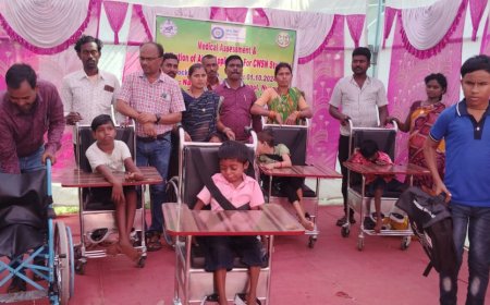 ଦିବ୍ୟାଙ୍ଗ ଛାତ୍ର ଛାତ୍ରୀ ମାନଙ୍କ ଚିହ୍ନଟି କରଣ ଓ ଉପକରଣ ବଣ୍ଟନ କାର୍ଯ୍ୟକ୍ରମ ଅନୁଷ୍ଠିତ