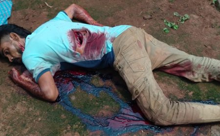 ।। ଯୁବକଙ୍କୁ ଟାଙ୍ଗିଆରେ ହାଣି ନିର୍ମମ  ହତ୍ୟା, ଚାରି ଅଟକ ।।