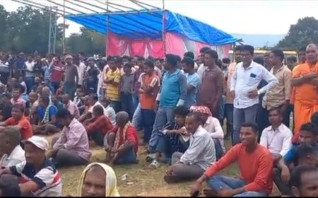 ।। ପୋଲିସ ଛାଉଣୀ ମଧ୍ୟରେ ଏସାର ମିନମେଟ୍ କାରଖାନା ସ୍ଥାପନ ଲାଗି ଜନଶୁଣାଣୀ ଆୟୋଜନ ।।