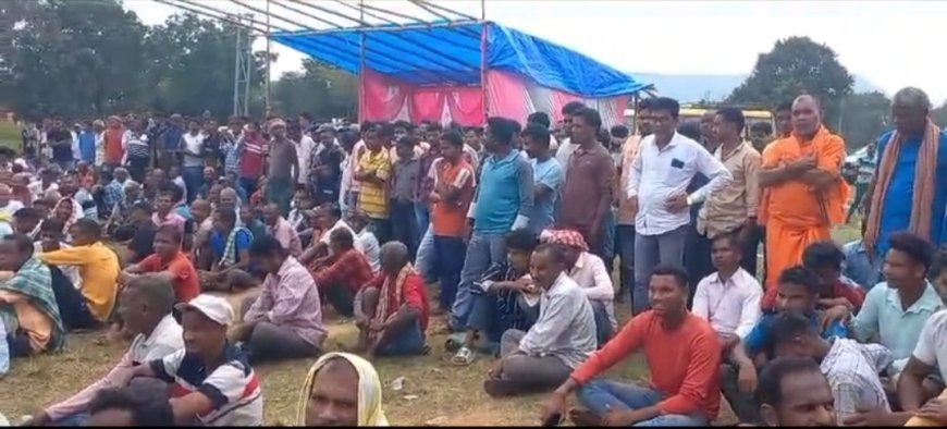 ।। ପୋଲିସ ଛାଉଣୀ ମଧ୍ୟରେ ଏସାର ମିନମେଟ୍ କାରଖାନା ସ୍ଥାପନ ଲାଗି ଜନଶୁଣାଣୀ ଆୟୋଜନ ।।