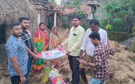 ।। ଅଗ୍ନି ବିପର୍ଯ୍ୟୟଙ୍କୁ ସହାୟତାର ହାତ ବଢ଼ାଇଲେ ଯୁବନେତା ମହେଶ୍ୱର ଧଳ ।।