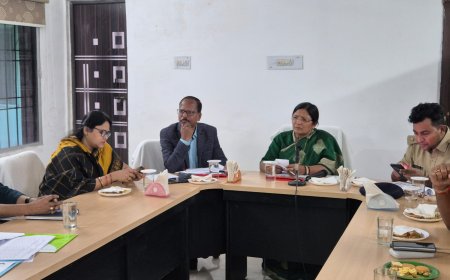 Visited Nuapada and reviewed various improvement works