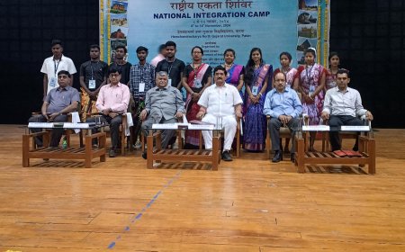 10 volunteers from Maharaja Sri Ramchandra Bhanjdeo University participated in the 7-day NSS National Training Camp held in Gujarat.