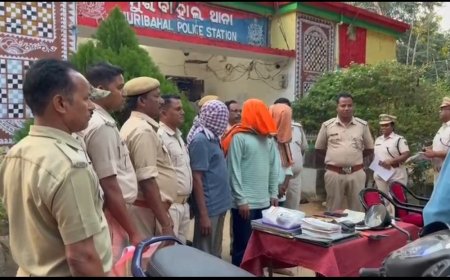 Moribalah. Thieves caught:-Haldi CSP robbery incident, 3 arrested l