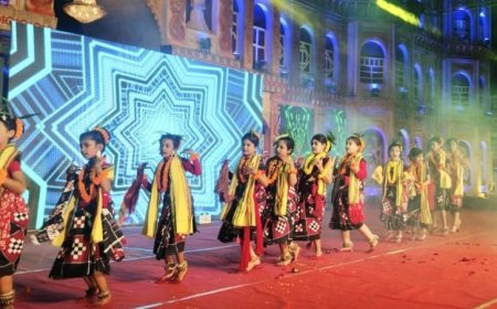 Fourth of Bhanjpur Jagdhatri Mela Evening - Dulukila playground with tribal dances