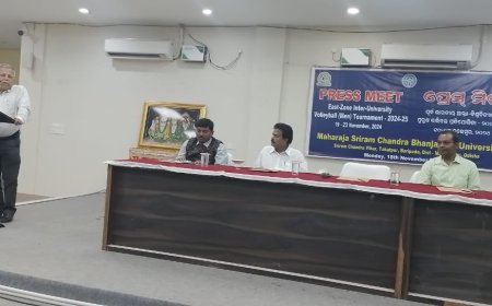 MSCB University Press Release in Odia and English