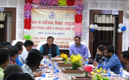 ମୟୂରଭଞ୍ଜ ଜିଲ୍ଲା ଜଳ ଓ ପରିମଳ ମିଶନ କାର୍ଯ୍ୟନିର୍ବାହୀ ଓ ସମନ୍ୱୟ କମିଟି ବୈଠକ